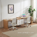 Simple Wooden Office Table With Drawer Study Room Desktop Computer Desk